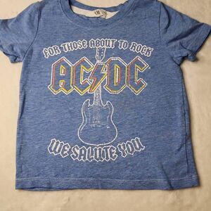 H&M AC/DC For Those About To Rock Graphic Tshirt Toddler Size 1 1/2- 2 Year